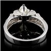 Image 3 : 18K White Gold 1.74ctw Diamond Ring