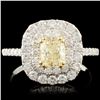 Image 1 : 18K Gold 1.52ctw Fancy Diamond Ring