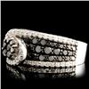 Image 2 : 14K Gold 3.01ctw Diamond Ring