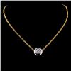 14K Yellow Gold 0.44ct Diamond Necklace