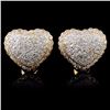 14K Yellow Gold 2.30ctw Diamond Earrings