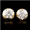 14K Gold 0.84ctw Diamond Earrings