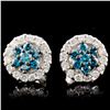 14K Gold 0.82ctw Diamond Earrings