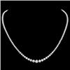 ^18k White Gold 7.00ct Diamond Necklace