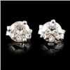 14K Gold 0.77ctw Diamond Earrings