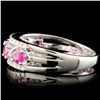 Image 4 : 14K Gold 0.72ct Ruby & 0.17ctw Diamond Ring
