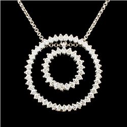 14K Gold 2.37ctw Diamond Pendant
