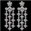 18K White Gold 2.38ct Diamond Earrings