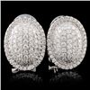 18K White Gold 1.17ct Diamond Earrings