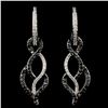 14K Gold 0.93ctw Diamond Earrings