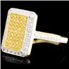 Image 2 : 18K Gold 0.48ctw Fancy Color Diamond Ring