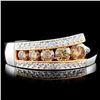 Image 1 : 14K Gold 0.73ctw Diamond Ring