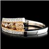 Image 2 : 14K Gold 0.73ctw Diamond Ring