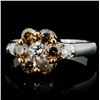 Image 2 : 14K Gold 0.99ctw Diamond Ring