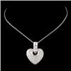 Image 2 : 14K White Gold 2.23ctw Diamond Pendant