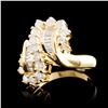 Image 2 : 14K Gold 0.81ctw Diamond Ring