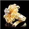 Image 2 : 18K Gold 0.24ctw Diamond Ring