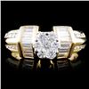 Image 1 : 14K Gold 1.10ctw Diamond Ring