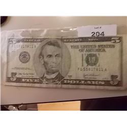 USA CURRENCY - $5 NOTE (2003A) USA CURRENCY - $5 NOTE (2003A)