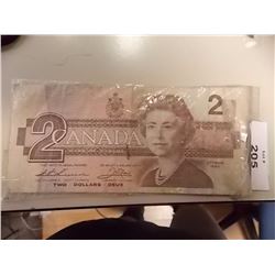 BANK NOTE - CAN $2 - 1986 SERIES