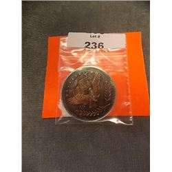 BULLION - VINTAGE .999 SILVER ROUND - 1 TROY ONCE - USA MINT - EAGLE & FLAG