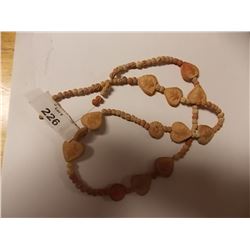 NECKLACE - ORGANIC NECKLACE WITH HEARTS AND BEADS