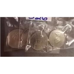 COINS - CAN. 1 DOLLAR - 4-1984(3)-1982