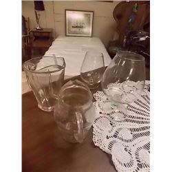 JUGS AND BRANDY GLASSES - 4 PC TTL
