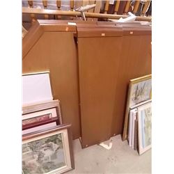 WOOD OCTAGON TABLE & 2 LEAFS