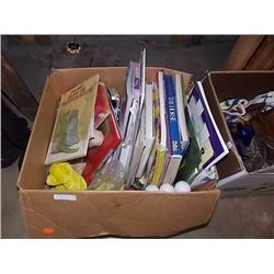 BOX OF HORSE BOOKS, COLLECTABLE TOYS AND MORE