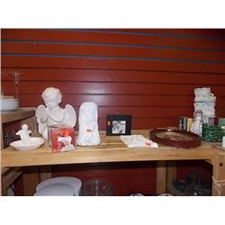SHELF LOT - STATUES, PICTURES AND MORE