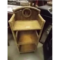 WICKER SHELF - 3 TIER