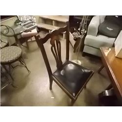 VINTAGE OAK DINING CHAIRS - 1940'S - AS-IS