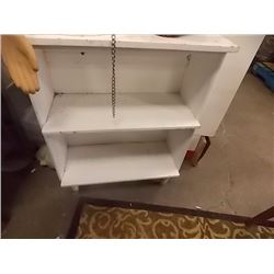 BOOK SHELF - 3 TIER - WHITE