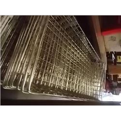 LOT OF 6 STAINLESS STEEL TRAYS