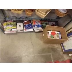 BOX - GOLF BOOKS, MAGAZINES