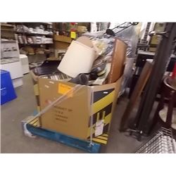 LARGE SKID OF STORAGE ITEMS