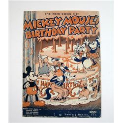 Mickey Mouse's Birthday Party 1935 Program