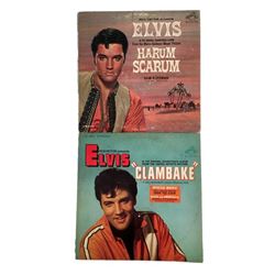 Elvis Presley Lot of Two 1960s Soundtrack Record Albums Clambake  and Harum Scarum
