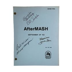 Mash Signed Script 1983 "After Mash" "September of 1953" Signed by 3 - Harry Morgan, Jamie Farr, Bil