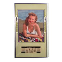 Pinup Calendar Beach Beauty "Hi There" 1946