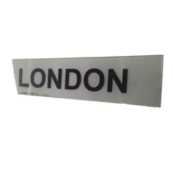 Resident Evil 6 London Screen Used Sign Movie Props