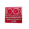Image 1 : Resident Evil 6 Warning! Screen Used Sign Movie Props