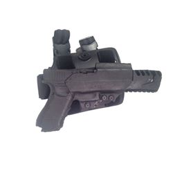 Resident Evil 6 Umbrella Trooper Drop Leg Holster & Gun Movie Props