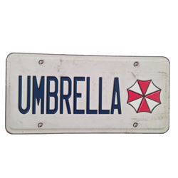 Resident Evil: The Final Chapter  Screen Used License Plate Movie Props