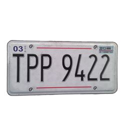 Resident Evil: The Final Chapter  Screen Used License Plate Movie Props