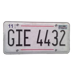 Resident Evil: The Final Chapter  Screen Used License Plate Movie Props