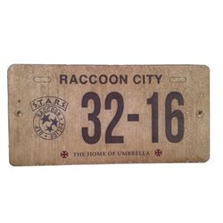 Resident Evil: The Final Chapter  Screen Used License Plate Movie Props
