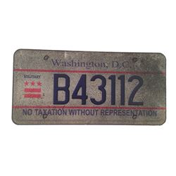 Resident Evil: The Final Chapter  Screen Used License Plate Movie Props