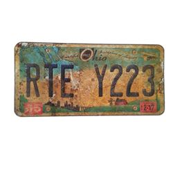 Resident Evil: The Final Chapter  Screen Used License Plate Movie Props